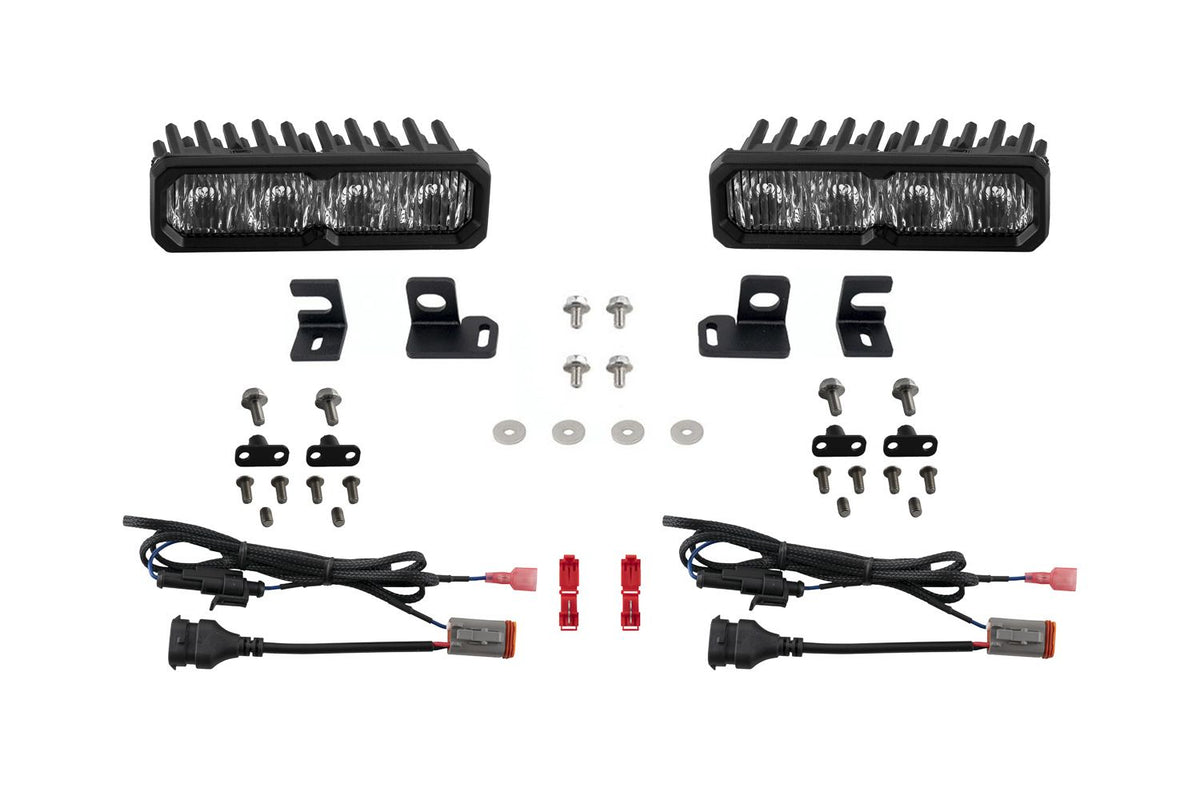 Diode Dynamics 2024-2026 Toyota Tacoma/4Runner Fog SS6 Pro LED Kit White 6000K - DD8577