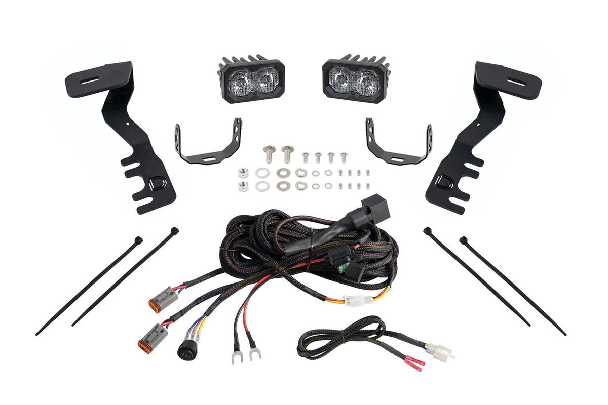 Diode Dynamics  2024+ Toyota Tacoma Stage Series 2in LED Ditch Light Kit - Pro White Combo - DD7936