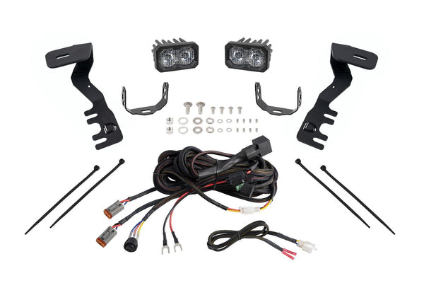 Diode Dynamics  2024+ Toyota Tacoma Stage Series 2in LED Ditch Light Kit - Pro White Combo - DD7936 for 2024-2025 Toyota Taco