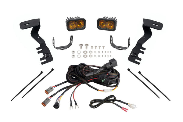 Diode Dynamics  2024+ Toyota Tacoma Stage Series 2in LED Ditch Light Kit - Pro Yellow Combo - DD7937 for 2024-2025 Toyota Tac