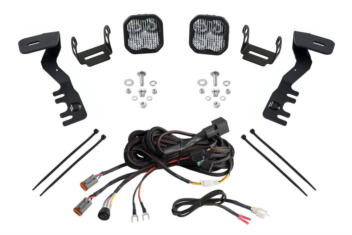 Diode Dynamics 2024+ Toyota Tacoma SS3 LED Ditch Light Kit- Sport White Combo - DD7938
