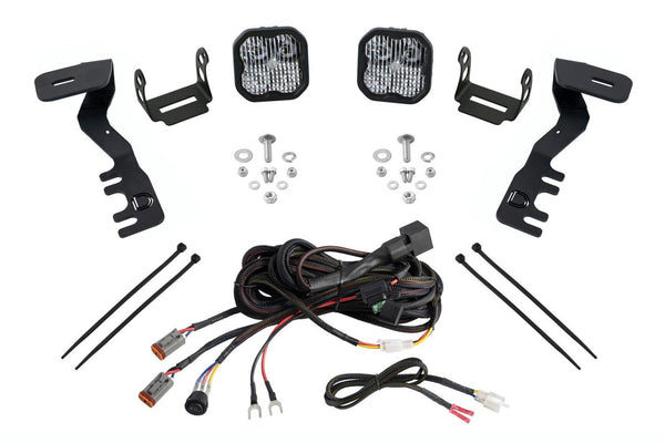 Diode Dynamics 2024+ Toyota Tacoma SS3 LED Ditch Light Kit- Sport White Combo - DD7938 for 2024-2025 Toyota Tacoma - front vi