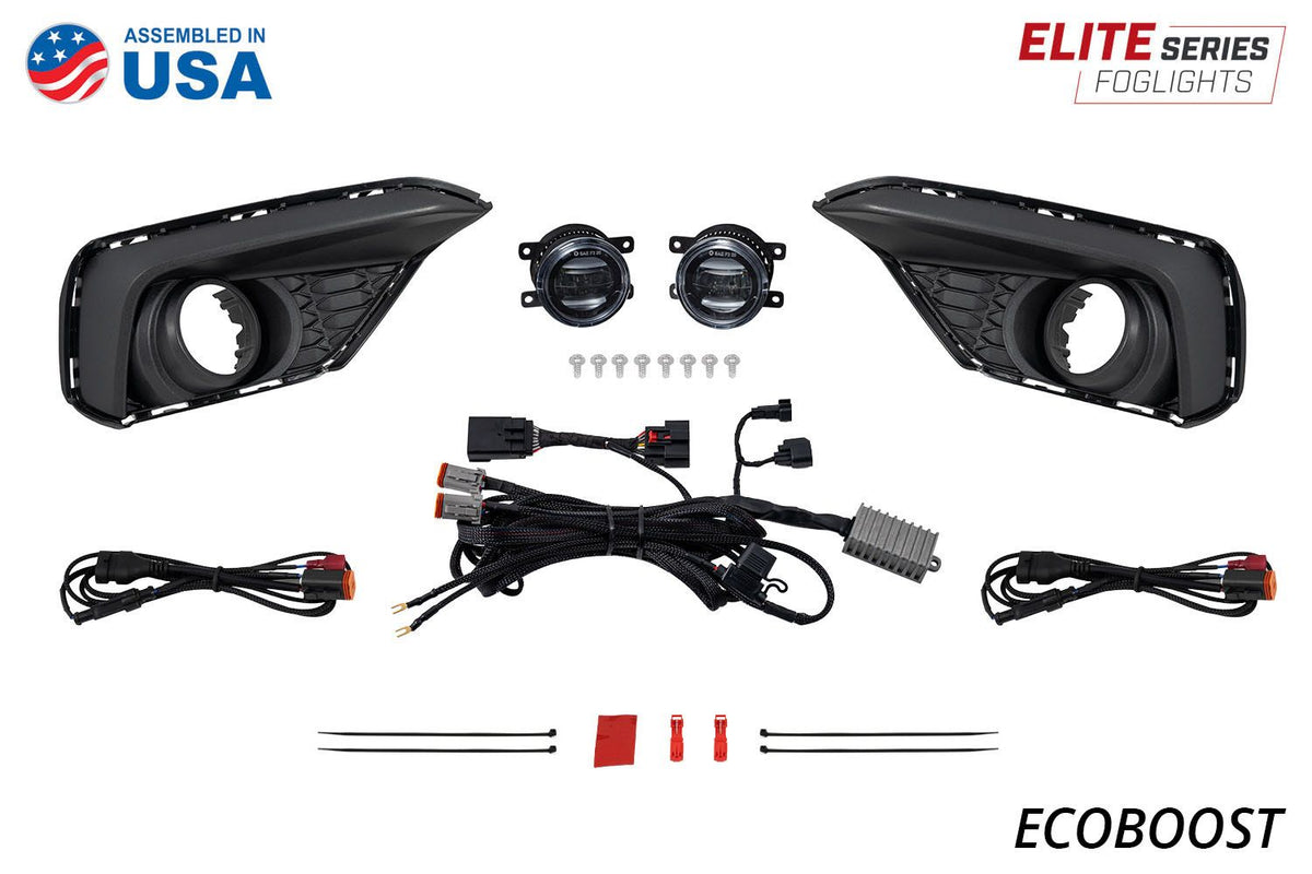 Diode Dynamics 2024 Ford Mustang GT Elite Series Add-On Fog Lamp Kit White - DD7968