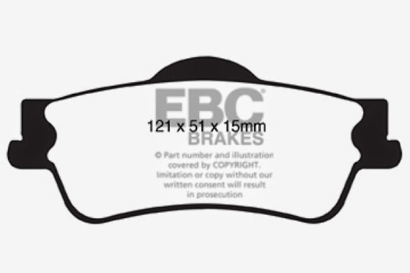 EBC 11+ Chevrolet Caprice 3.6 Ultimax2 Rear Brake Pads - UD1352