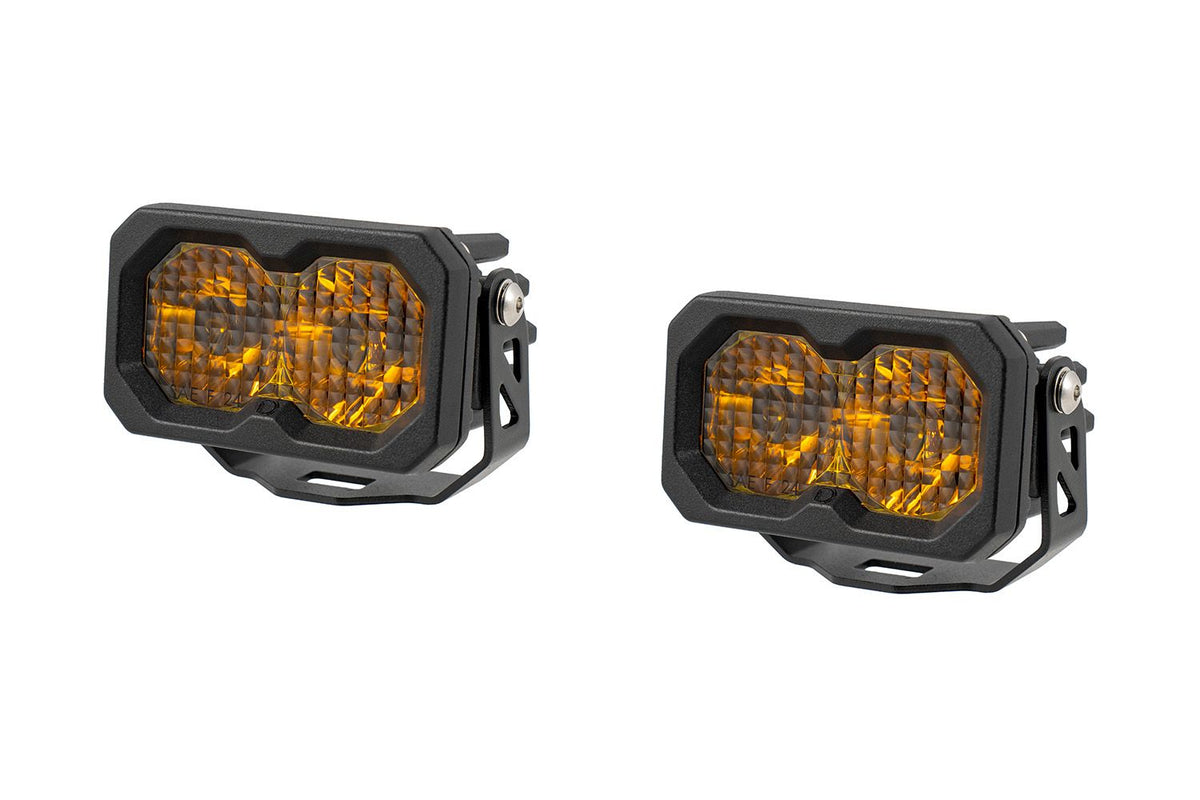 Diode Dynamics C2 2.0 Max Yellow Driving Standard ABL (Pair) - DD8243P