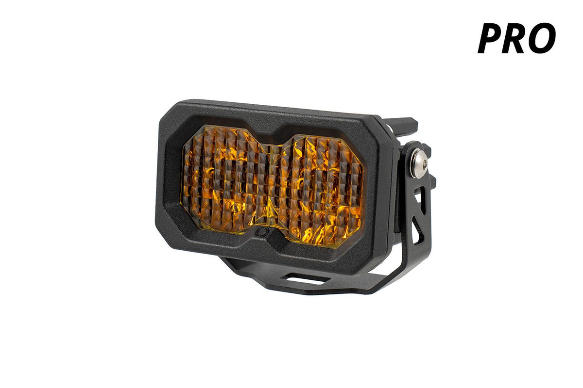 Diode Dynamics C2 2.0 Pro Yellow Flood Standard ABL (single) - DD8109S