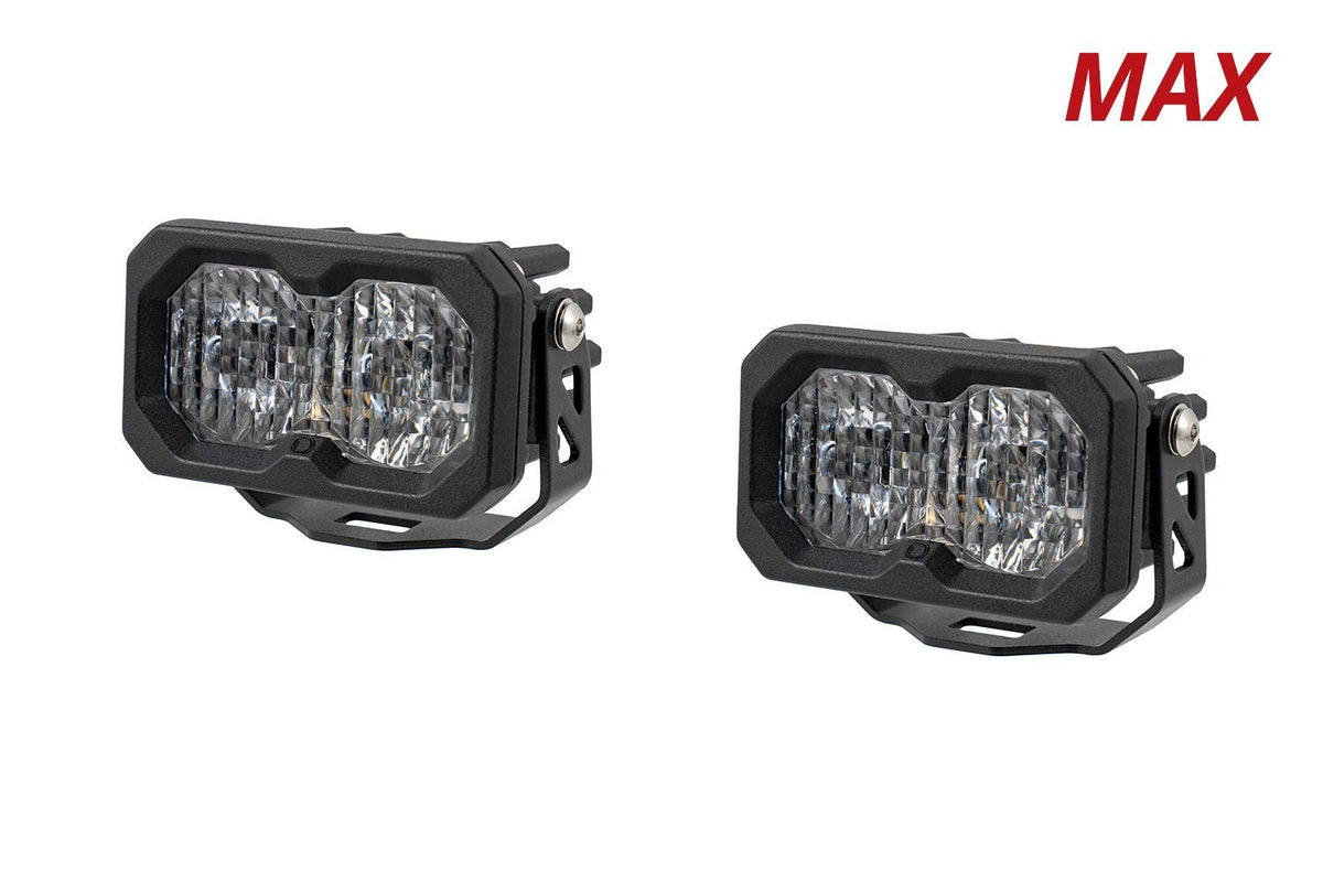 Diode Dynamics C2 2.0 Max White SAE Fog/Wide Standard ABL (Pair) - DD8240P