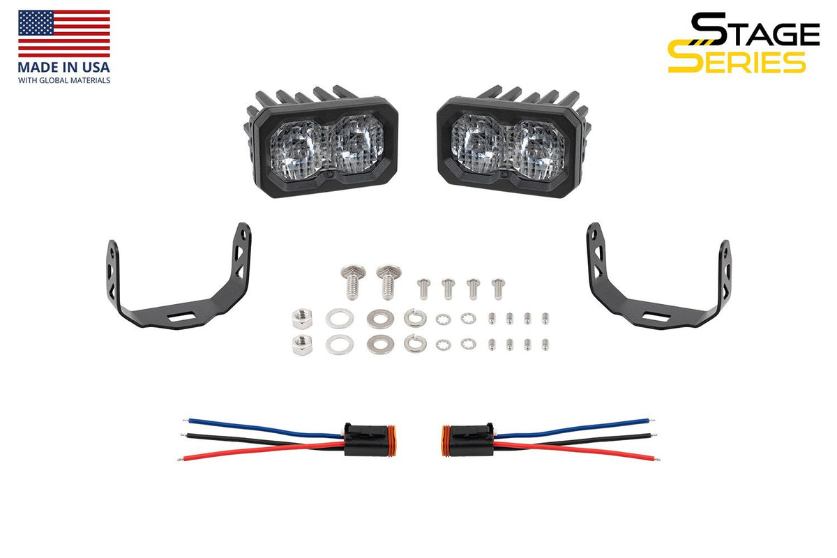 Diode Dynamics C2 2.0 Max White SAE Fog/Wide Standard ABL (Pair) - DD8240P
