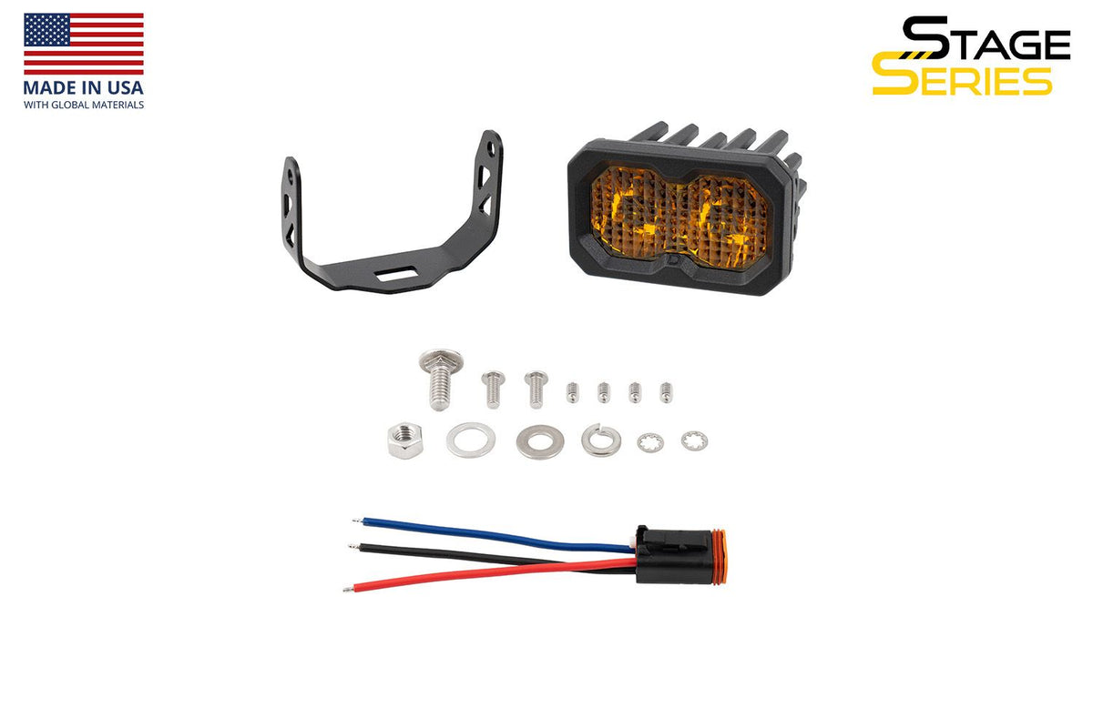 Diode Dynamics C2 2.0 Max Yellow SAE Fog/Wide Standard ABL (Single) - DD8241S