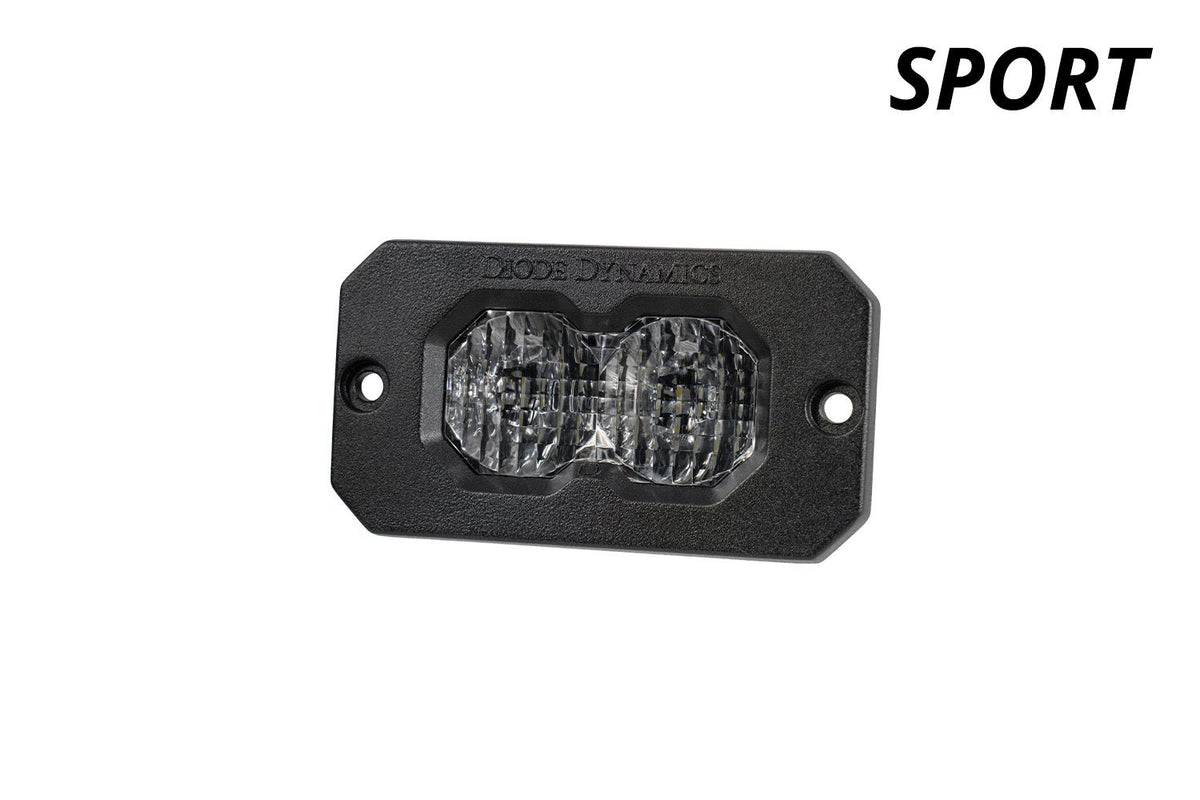 Diode Dynamics C2 2.0 Sport White Flood Flush RBL (Single) - DD8120S