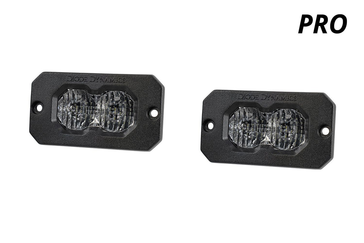 Diode Dynamics C2 2.0 Pro White Flood Flush RBL (Pair) - DD8124P
