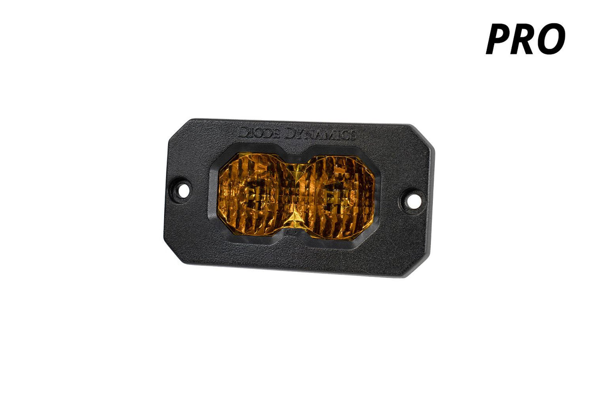 Diode Dynamics C2 2.0 Pro Yellow Flood Flush ABL (Single) - DD8125S