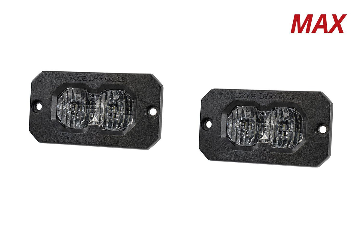 Diode Dynamics C2 2.0 Max White Flood Flush RBL (Pair) - DD8128P