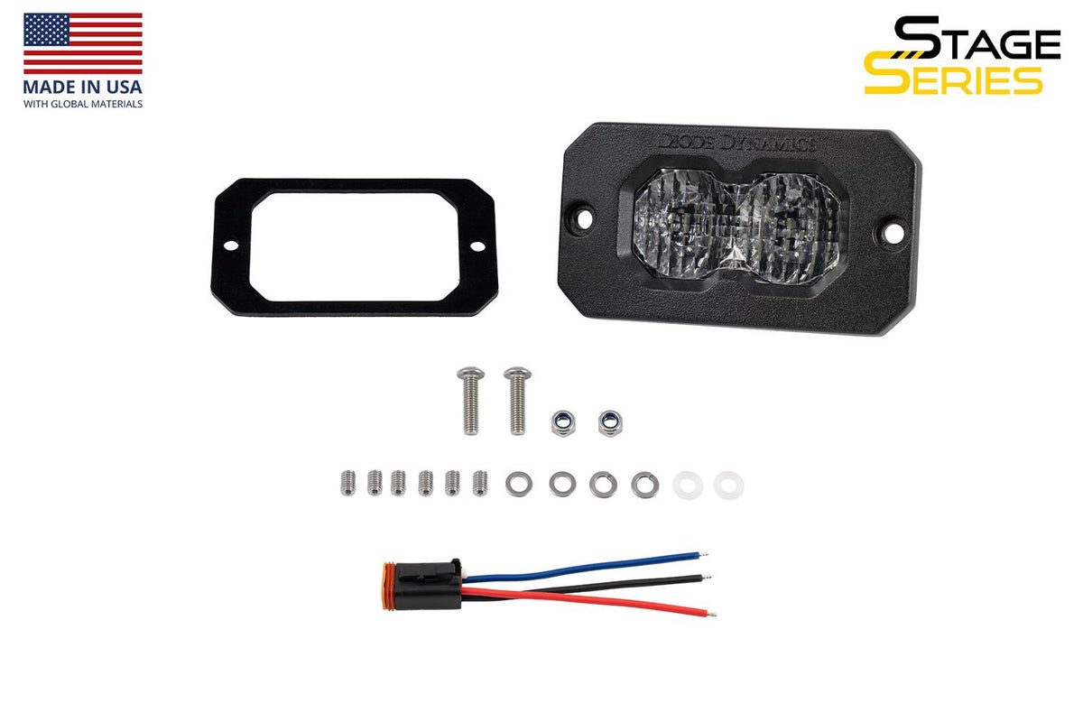 Diode Dynamics C2 2.0 Max White Flood Flush RBL (Single) - DD8128S