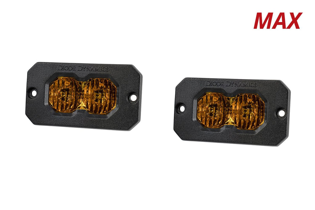 Diode Dynamics C2 2.0 Max Yellow Combo/Driving Flush ABL (Pair) - DD8131P