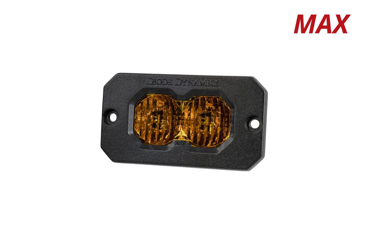Diode Dynamics C2 2.0 Max Yellow Flood Flush ABL (Single) - DD8129S