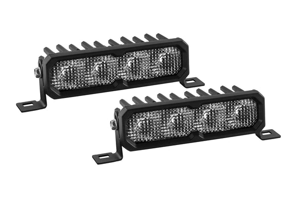 Diode Dynamics SS6 Max White Flood Standard ABL (pair) 6000K - DD8163P by Diode Dynamics - front view