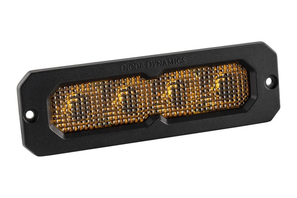 Diode Dynamics SS6 Sport Yellow Flood Flush ABL (single) 3000K - DD8169S by Diode Dynamics - front view