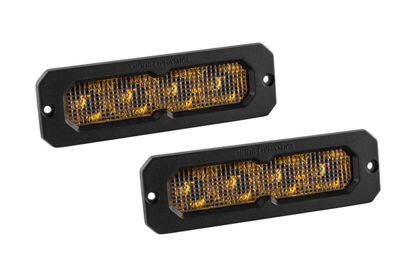 Diode Dynamics SS6 Sport Yellow Combo Flush ABL (pair) 3000K - DD8171P by Diode Dynamics - front view