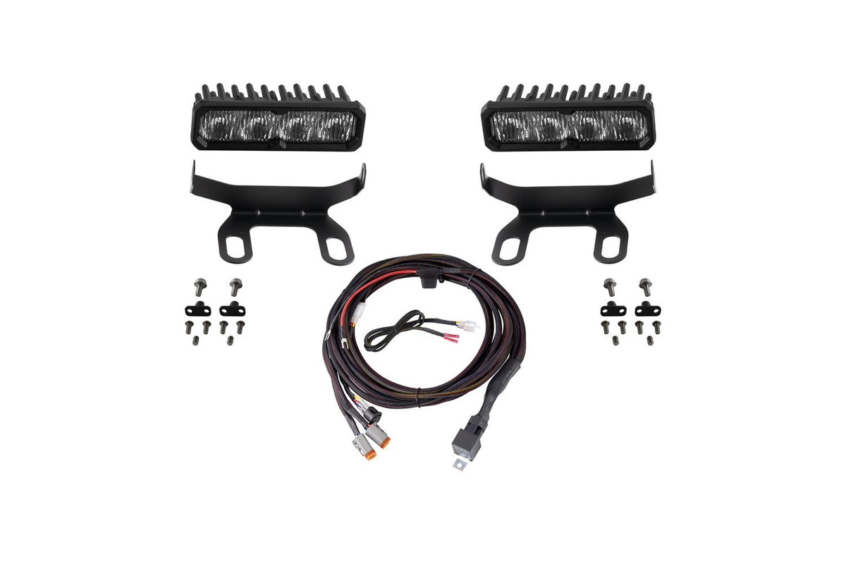 Diode Dynamics 2013-2018 Ram 1500 Ram Standard SS6 Pro LED Kit White Fog 6000K - DD8606