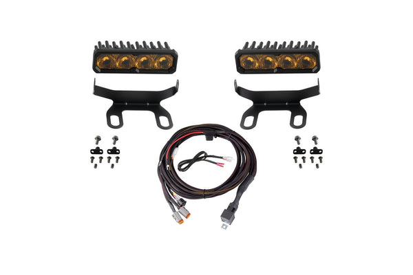 Diode Dynamics 2013-2018 Ram 1500 Ram Standard SS6 Max LED Kit Yellow Driving 3000K - DD8611 for 2013-2018 Ram 1500 - front v
