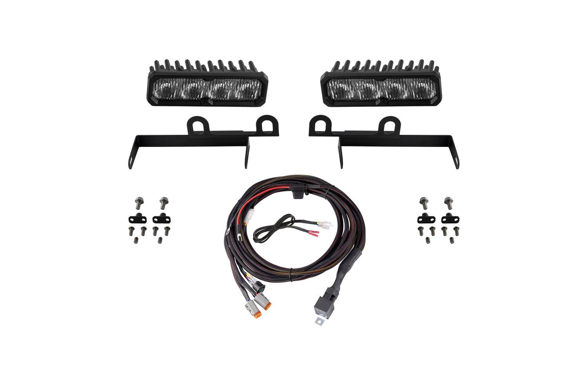Diode Dynamics 2013-2018 Ram 1500 Ram SportExpress SS6 Pro LED Kit White Fog 6000K - DD8614