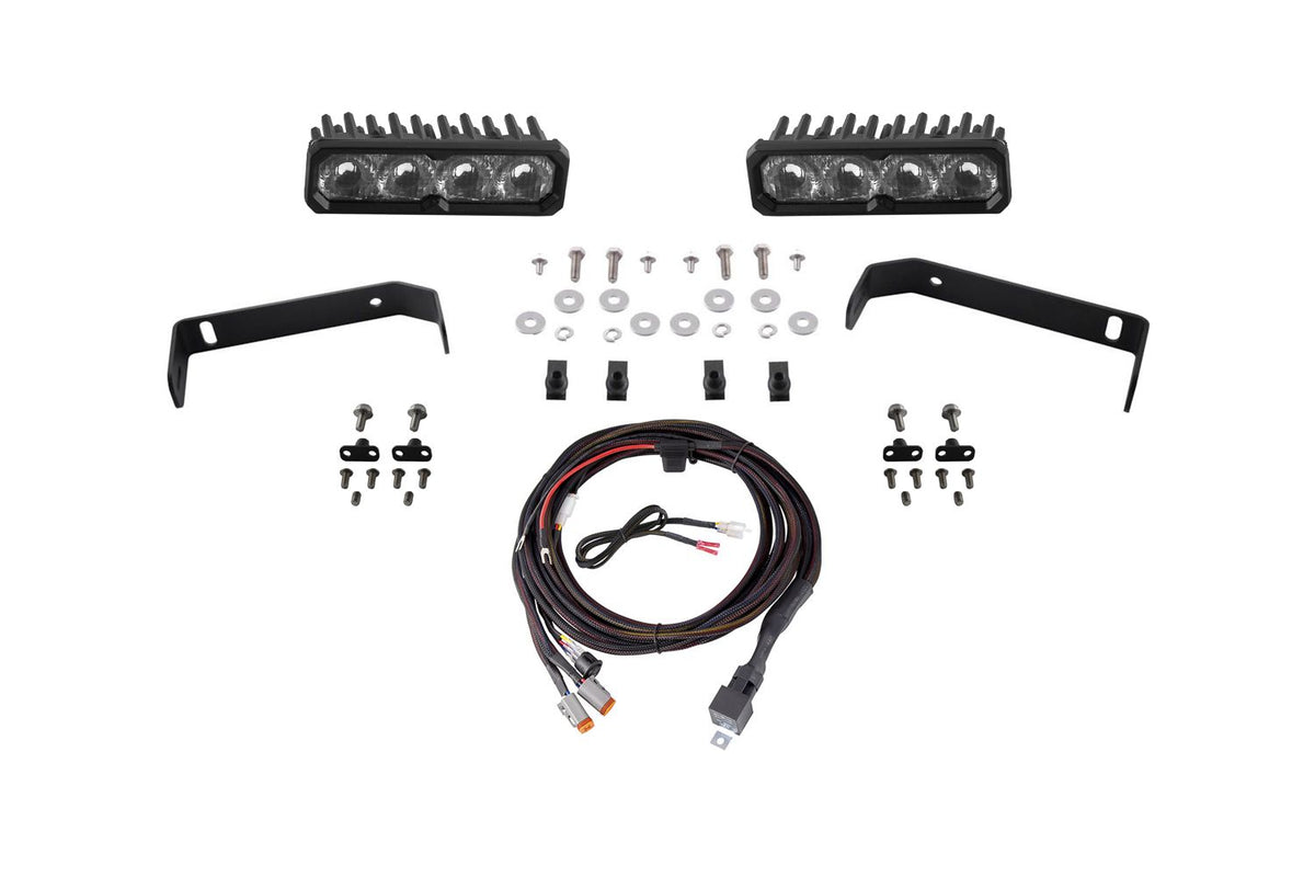 Diode Dynamics 2019-2021 Ford Ranger SS6 Pro LED Kit White Driving 6000K - DD8621