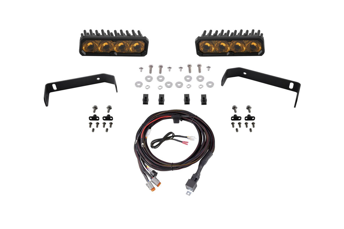 Diode Dynamics 2019-2021 Ford Ranger SS6 Pro LED Kit Yellow Driving 3000K - DD8623