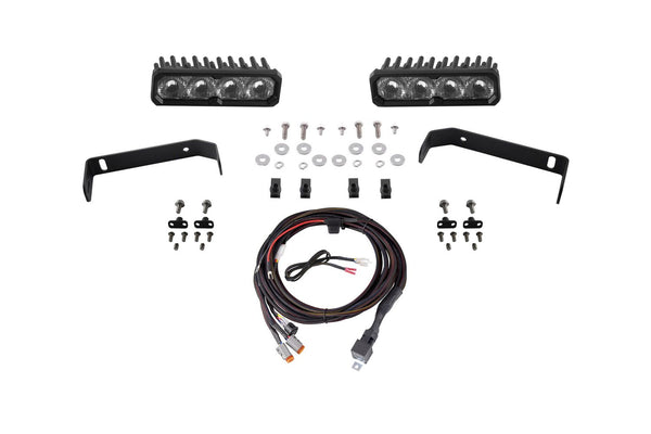 Diode Dynamics 2019-2021 Ford Ranger 2019 SS6 Max LED Kit White Driving 6000K - DD8625 for 2019-2021 Ford Ranger - front view