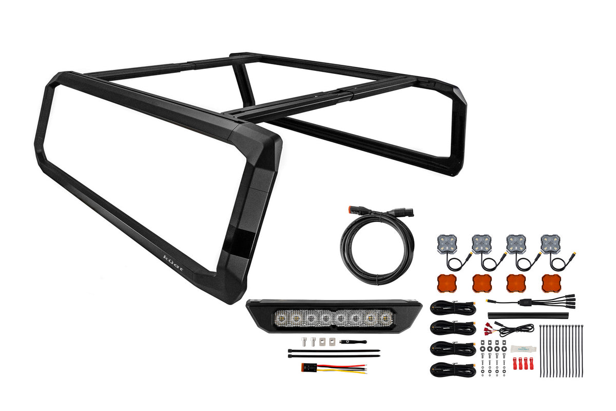 Diode Dynamics 07-25 Ram 1500/Silverado 15-2500/Sierra 15-2500/F-150/Tundra IBEX D2 Bed Rack-Med Bed - DD8729 - DD8729