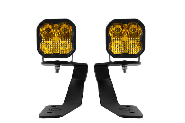 Diode Dynamics 18-21 Subaru Crosstrek Pro SS3 LED Ditch Light Kit - Yellow Combo - DD6561 for 2018-2023 Subaru Crosstrek - fr