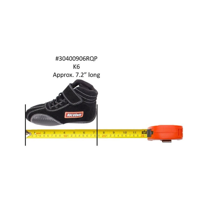 RaceQuip Euro Carbon-L SFI Shoe Kids 6 - 30400906RQP