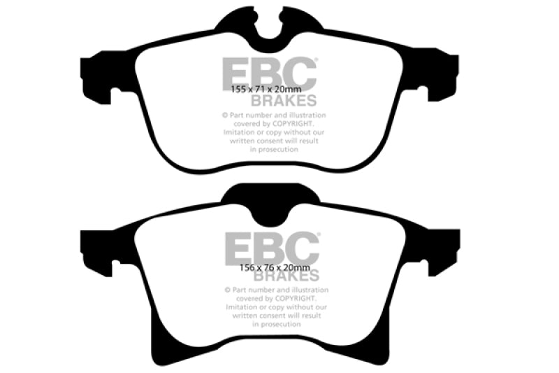 EBC 08-09 Saturn Astra 1.8 Greenstuff Front Brake Pads - DP21520