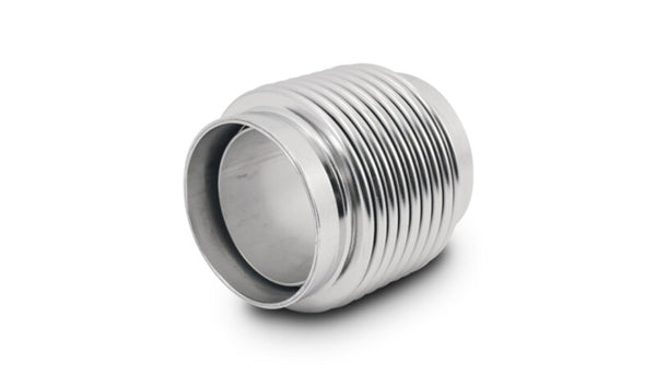 Vibrant 2.50in ID x 4.00in Long 321SS Electro Polished Motorsport Bellows w/Neck & Liner - 69725 by Vibrant