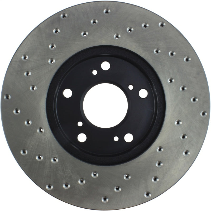 StopTech 06-18 Honda Civic Cryo Drilled Sport Left Front Rotor - 128.40036CL