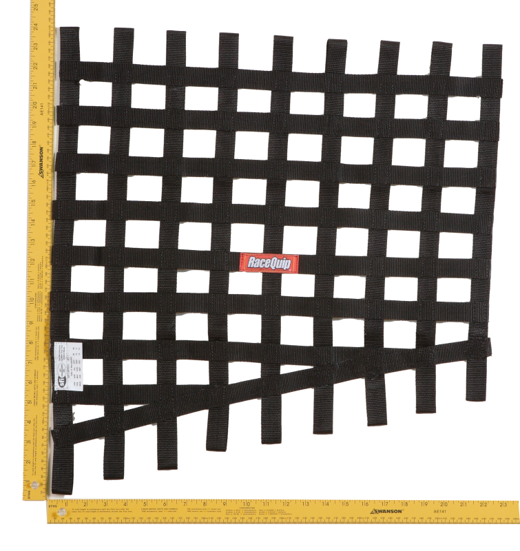 RaceQuip Black Drag 24 To 18 X 23 SFI Rib Net - 729005RQP