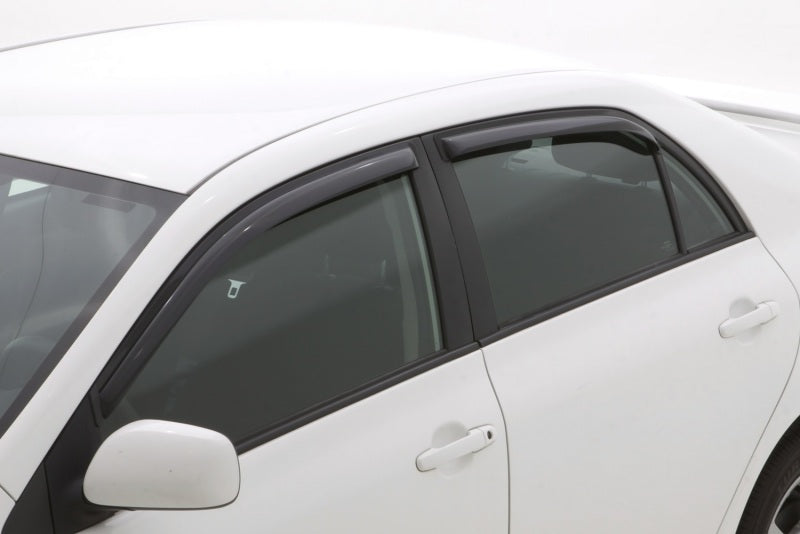 AVS 09-13 Toyota Corolla Ventvisor In-Channel Front &amp; Rear Window Deflectors 4pc - Smoke - 194073