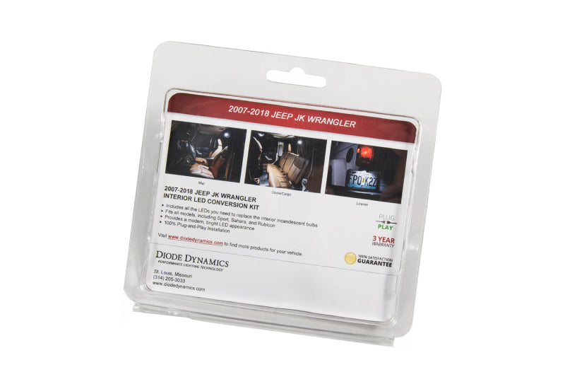 Diode Dynamics Wrangler JK 4dr Interior Kit Stage 2 - Blue - DD0366