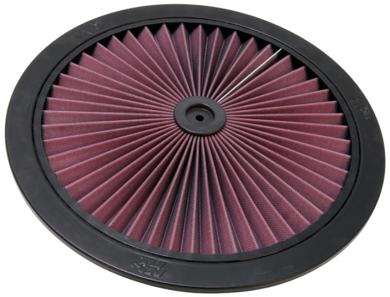 K&N X-Stream Top Filter X-Stream 16in OD - Black - 66-1601 by K&N Engineering - front view