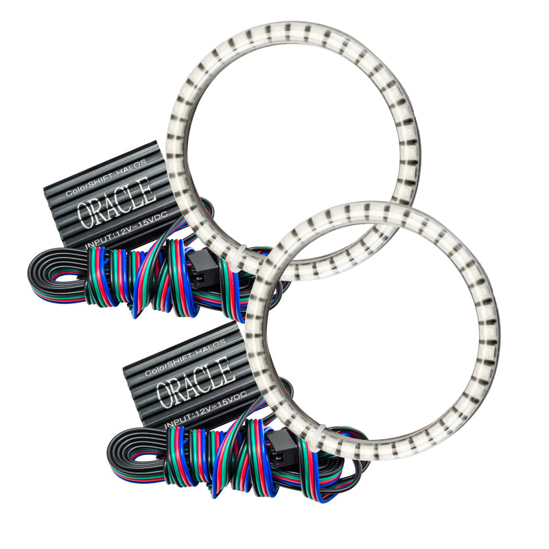 Oracle Ford Mustang Shelby Bumper 10-12 LED Waterproof Fog Halo Kit - ColorSHIFT SEE WARRANTY - 1258-333