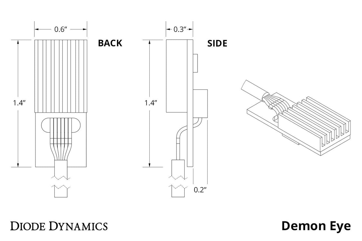 Diode Dynamics Pro-Series Multicolor Demon Eyes Set - DD2230