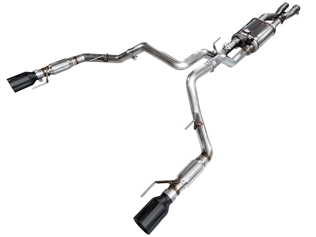 AWE Gen 3 Ford Raptor SwitchPath Exhaust  - Diamond Black Tips - 3025-33356