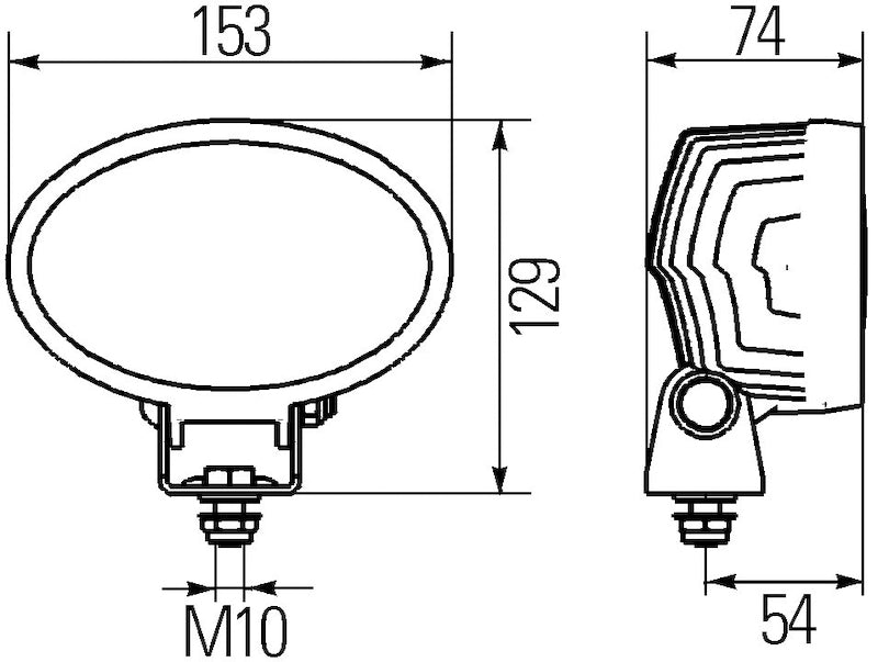 Hella Work Lamp Na 0Gr Md1224 Dt Ov100 1Ga - 996661001