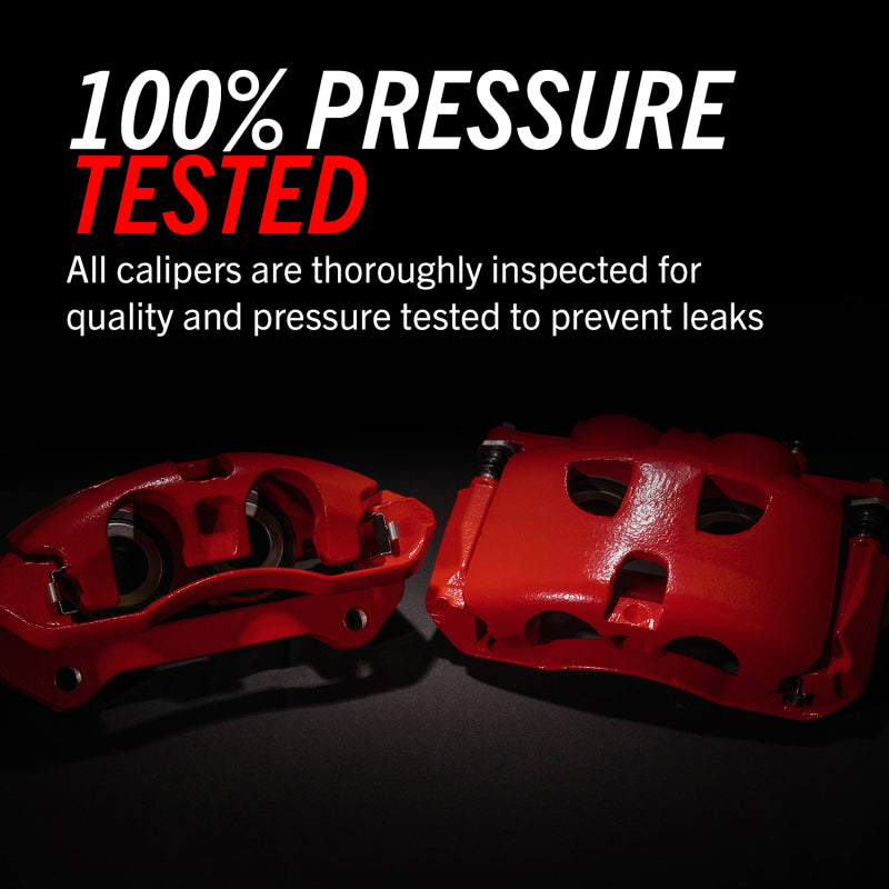 Power Stop 90-93 Cadillac Commercial Chassis Front Red Calipers w/o Brackets - Pair - S4299 for 1990-2002 Chevrolet Astro - a