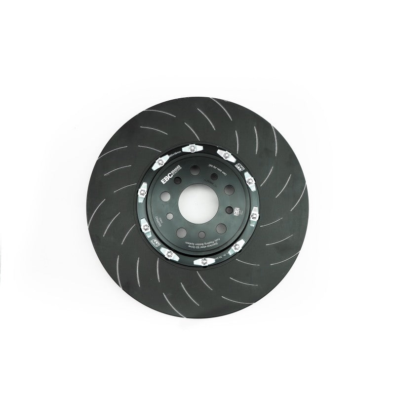EBC Racing 2016+ Dodge Charger SRT Hellcat 6.2 Supercharged SG Series One Piece Rear Rotor Set - SG7366