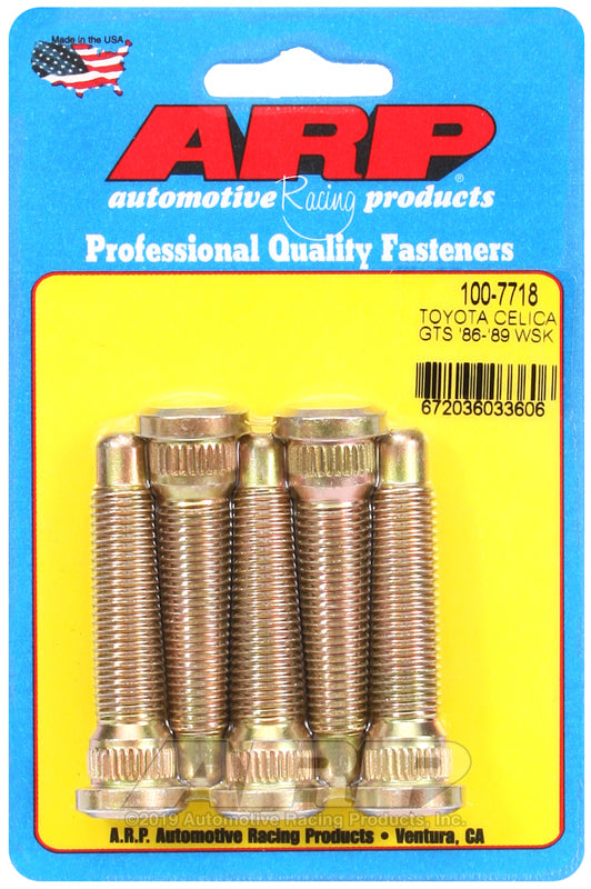 ARP 86-89 Toyota Celica GTS Front Wheel Stud Kit - 100-7718 by ARP