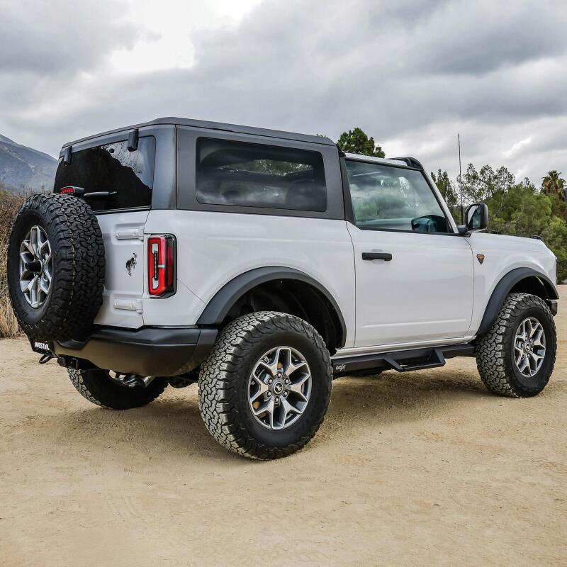 Westin/HDX 2021+ Ford Bronco (2-Door) Drop Nerf Step Bars - Textured Black - 56-14185