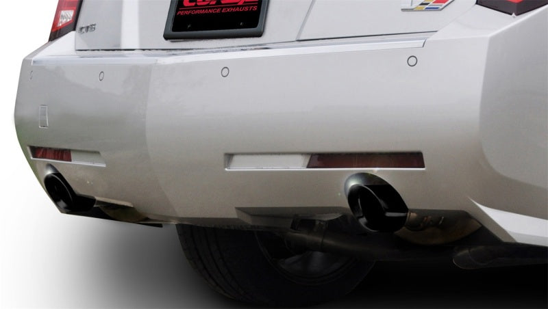 Corsa 2011-2014 Cadillac CTS Wagon V 6.2L V8 Black Sport Axle-Back Exhaust - 14948BLK