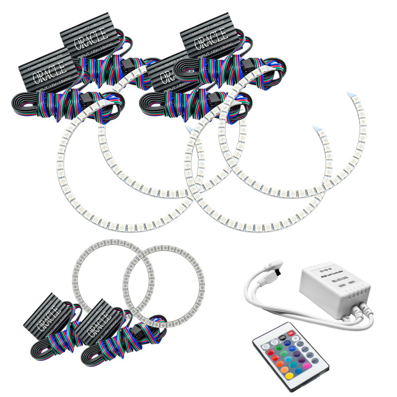 Oracle Dodge Charger 05-10 Triple Ring Halo Kit - ColorSHIFT w/ Simple Controller SEE WARRANTY - 1118-504