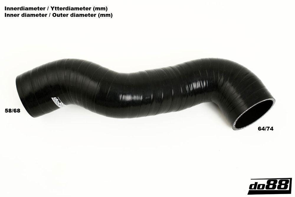 do88 - Volvo V70/XC70/S60 D5 2.4D 05-09 Intercooler outlet hose - CLAMP-KIT102-3
